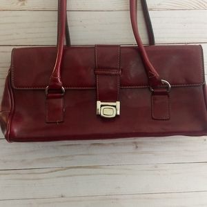Rina Rich Red leather Handbag